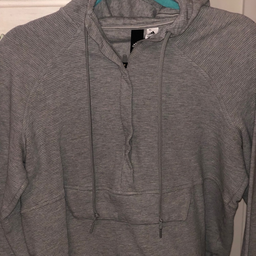 Adidas half zip hoodie